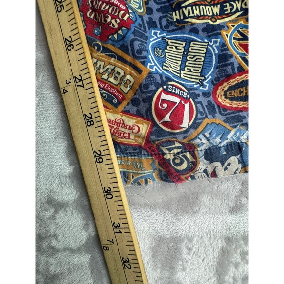 Disney Parks Pajama Pants Lounge Pants Size M Mickey Mouse Attractions Print - Picture 2 of 10